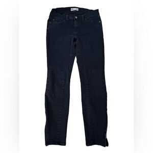 Madewell ~ Blue Skinny Skinny Jeans ~ ankle zippers ~ stitching detail ~ size 28